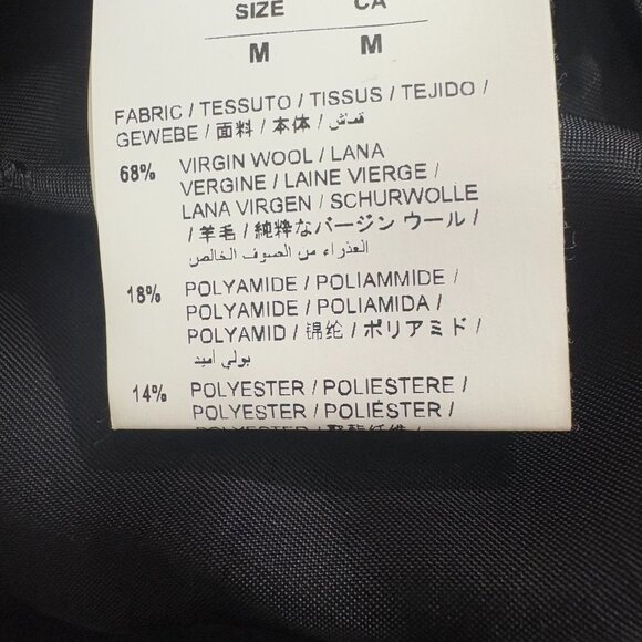 Off-White wool blend varisity jacket size Medium color black multi - Picture 7 of 10